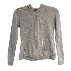 Disney Vintage Womens Size M Minnie Cashmere Zip Up Cardigan Sweater